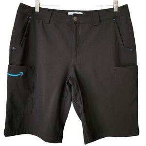 Amazon Uniform Work Shorts Large Prime Employee Delivery Black 36" Waist‎